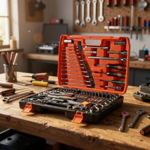 Automotive Repair Socket Wrench and Screwdriver Set