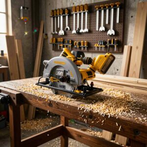 Portable Cordless Circular Saw for Woodworking – Handheld Electric Saw / Table Saw