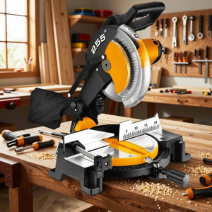 Electric/Manual Miter Saw for Wood and Aluminum (45° & 90° Cuts)