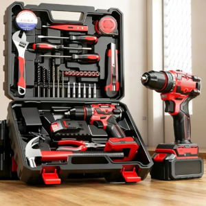 Professional General-Purpose Household Tool Kit – Hard-Shell Case with Tools for Basic Construction, Home Maintenance, and Automotive Repair