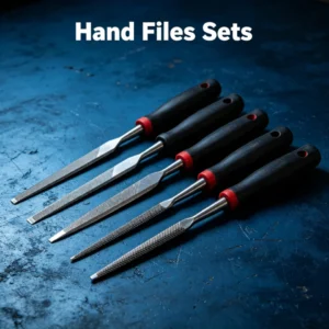 Complete hand metal file tool set for metal grinding, trimming and deburring work