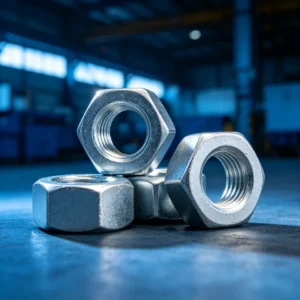 Galvanized Carbon Steel Hex Nuts Metric Matching Fastener For Hex Bolts Wholesale