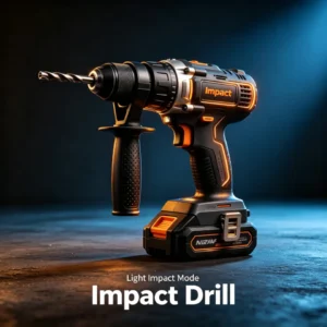 Cordless Impact Drill Driver For Drilling And Impact Function