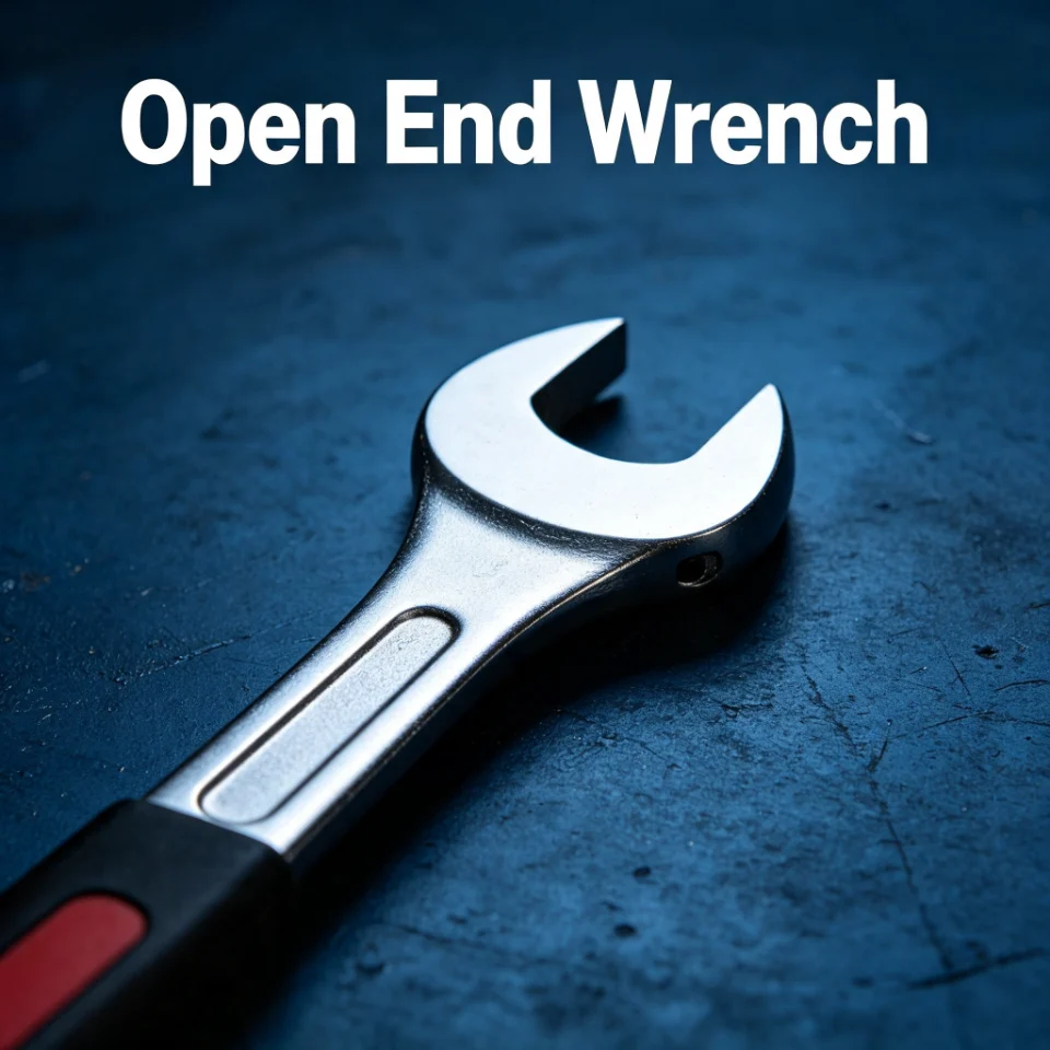 Open‑end wrench, heavy‑duty hand spanner for nut and bolt turning work