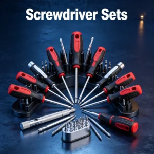 Complete magnetic screwdriver bit set for household appliance repair and screw fastening