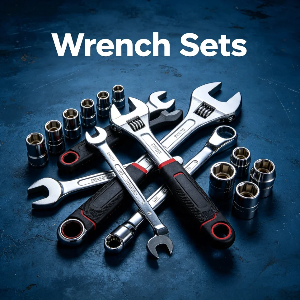 Combination wrench set, complete hand repair tool kit for mechanical assembly and bolt tightening