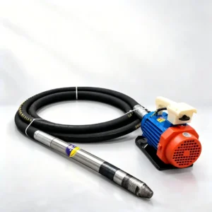 Electric concrete vibrator complete set with portable motor and vibrating shaft for construction